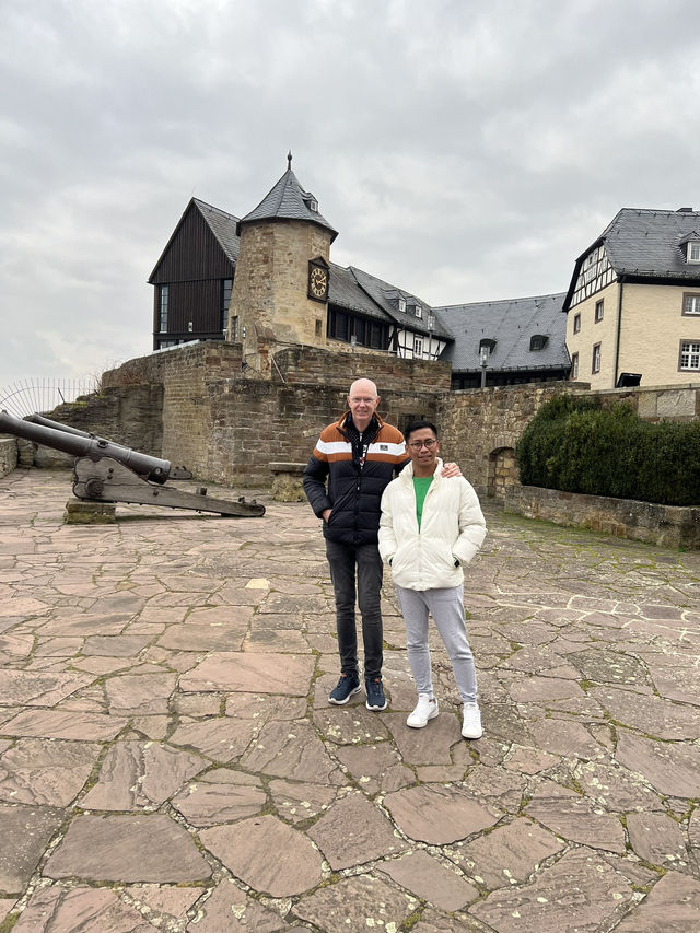 A fortress in the clouds — welcome to Schloss Waldeck, where history meets horizon 🇩🇪🏰🌅