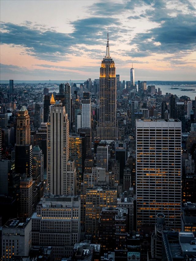 Overlooking New York.