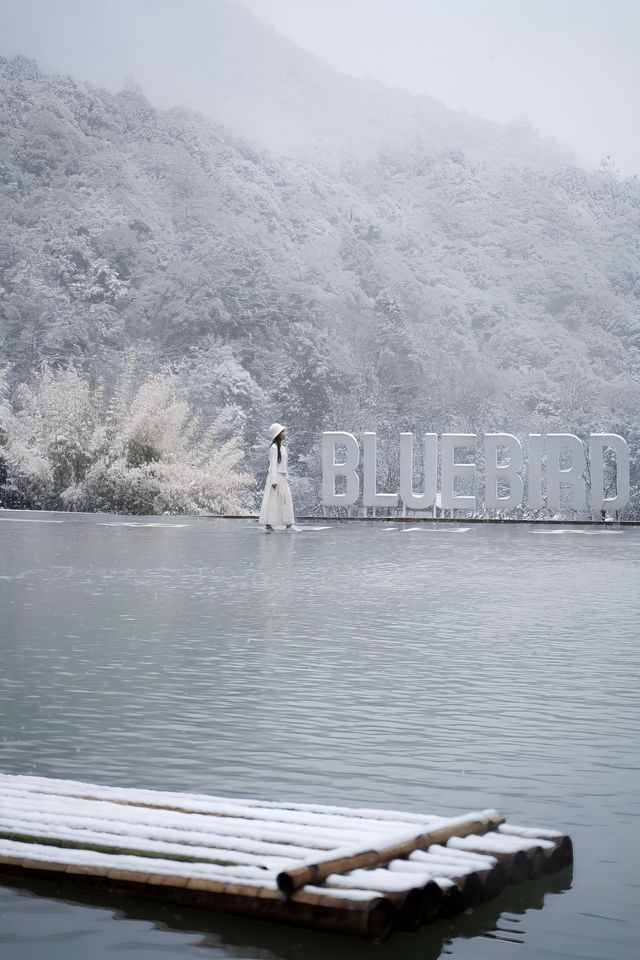 “雪是神的煙火”這裡不是北海道，是安吉！