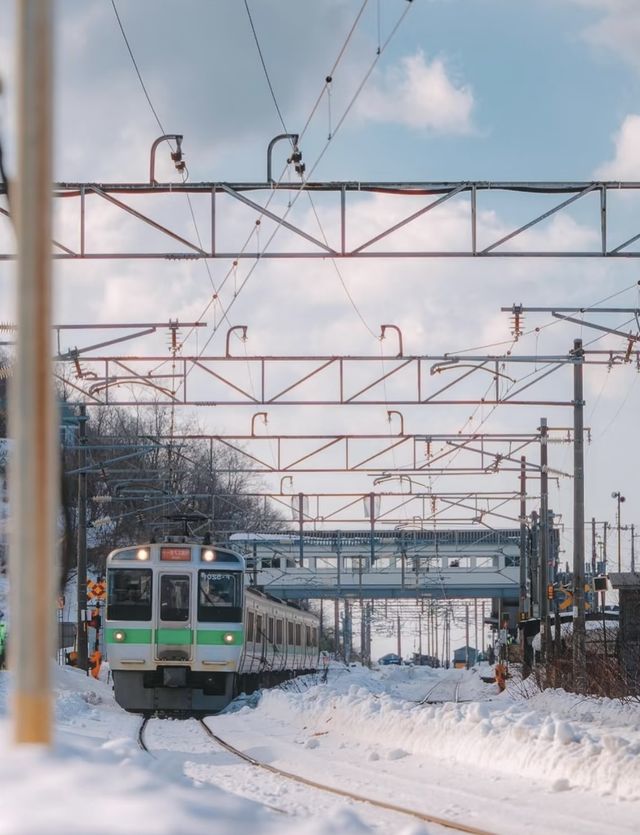 冬天的北海道真的比電影還浪漫。