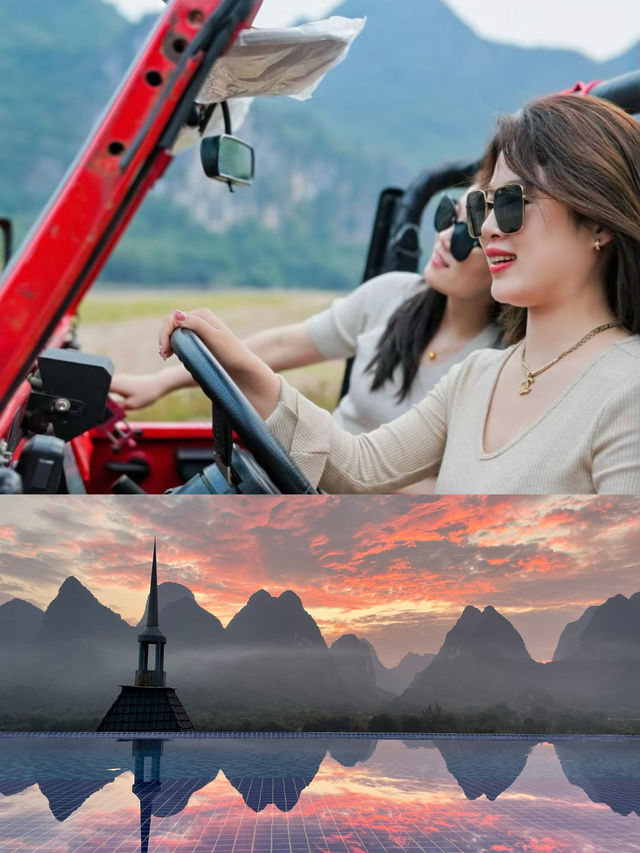在陽朔住進山水城堡裏～。