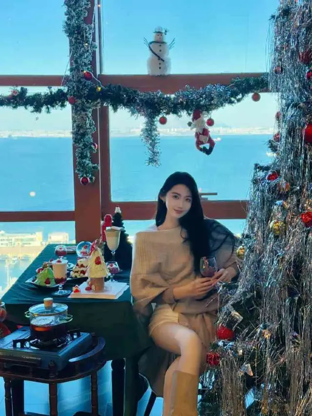 High-altitude sea view Christmas limited afternoon tea restaurant - Sif Space