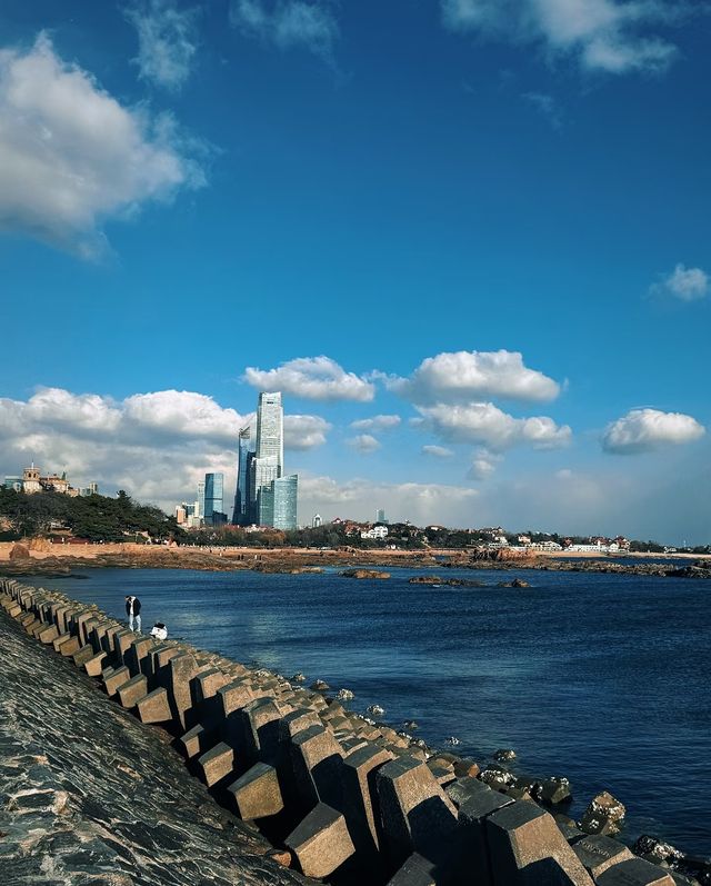 青島第二海水浴場，邂逅夢幻海濱