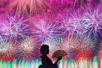 日本熱海煙花大會四季舉行中