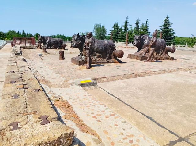 盛唐天下黃河第一橋——蒲津渡鐵牛 盛唐天下黃河第一橋——蒲津渡鐵牛