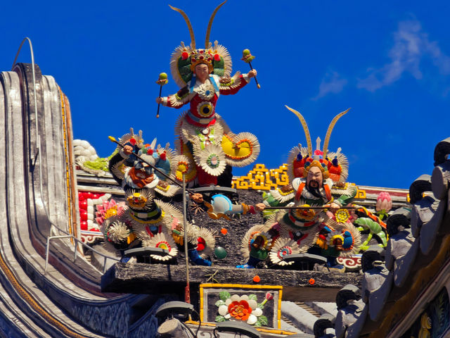 古建屋頂七彩雕 古建屋頂七彩雕