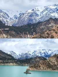 然烏湖，藏東雪山堰塞湖，雪山冰川藍寶石，川藏線治癒秘境