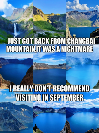 Back from Changbai Mountain, I really don't recommend coming in September because it's just too...