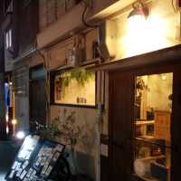 レトロな街並み　中崎町キャンドルナイトの夜。