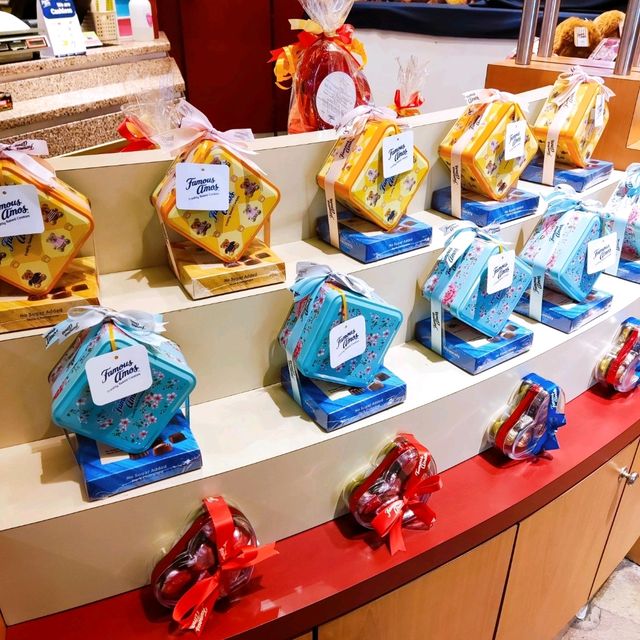 Delicious Famous Amos Cookies in Senai Airport 