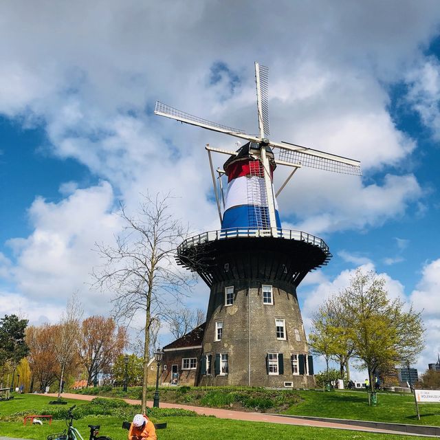 🇳🇱荷蘭萊頓Leiden🖼️🎡市區風車美景📍 Molen De Valk Molenmuseum De Valk
