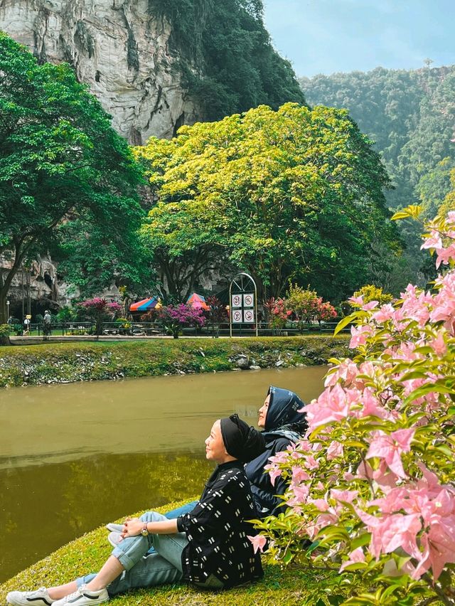 Cave Temple in the Middle of Limestone Mountains