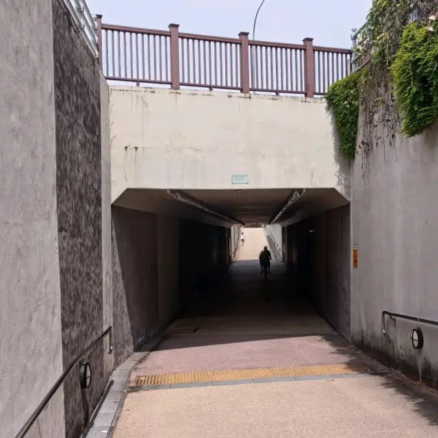 Hidden tunnel at Kim Seng Park