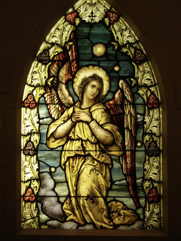 大判ラファエロ ステンドグラス Cherub小天使 グラスマスターズ社 AIKU-YA】ラファエロ ステンドグラス Cherub 天使 グラスマスターズ社