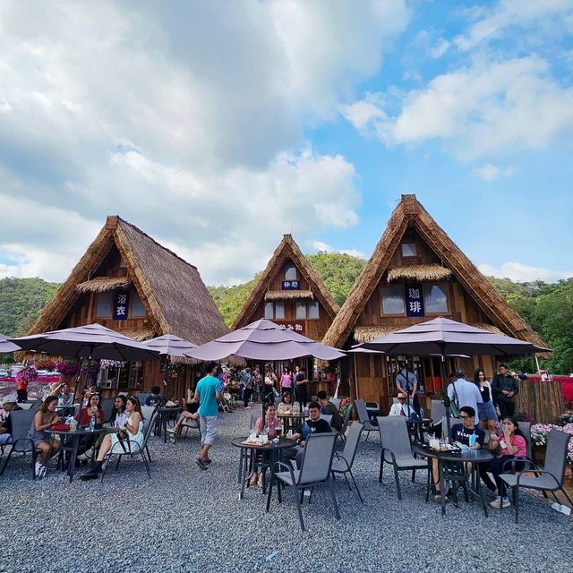 Beautiful day in Hokkaido Flower Park Khaoyai