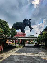 Inside a 3-Headed Elephant Atop the Museum