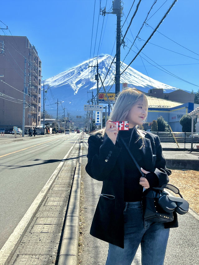 도쿄 인근 후지산이 보이는 가와구치코🗻