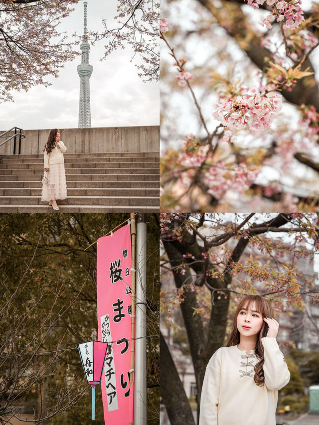 東京｜櫻花之旅 隅田公園美到窒息🌸