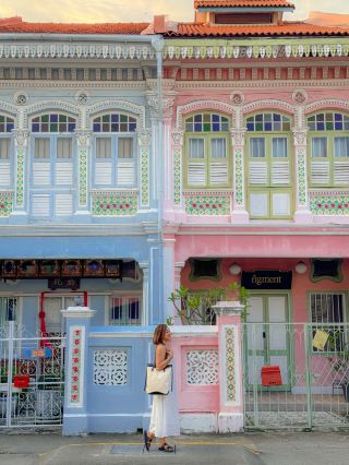 Peranakan Colorful Houses in Singapore 🌸🎨🇸🇬