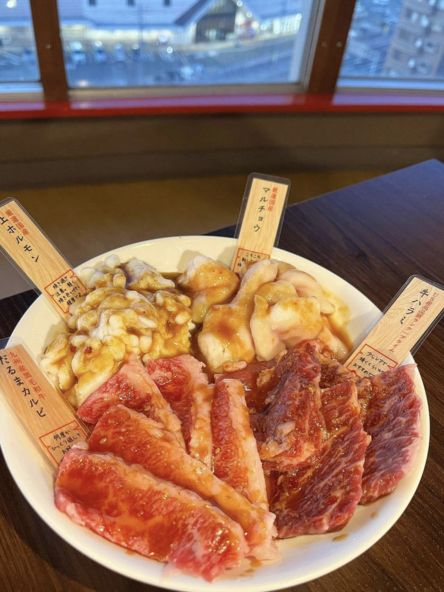 【北九州グルメ】ホテルの7階からの景色を楽しみながら焼肉はいかが？