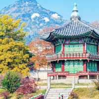 Colorful Autumn Of Gyeongbokgung Palace In Seoul 