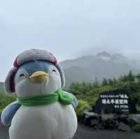 大雨霧霾中的鹿兒島櫻島火山🌋😅