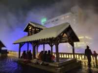 The Magical Night View of Kusatsu Yubatake