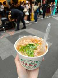 Street Food Delight: Sharing Noodles and Memories in Taiwan