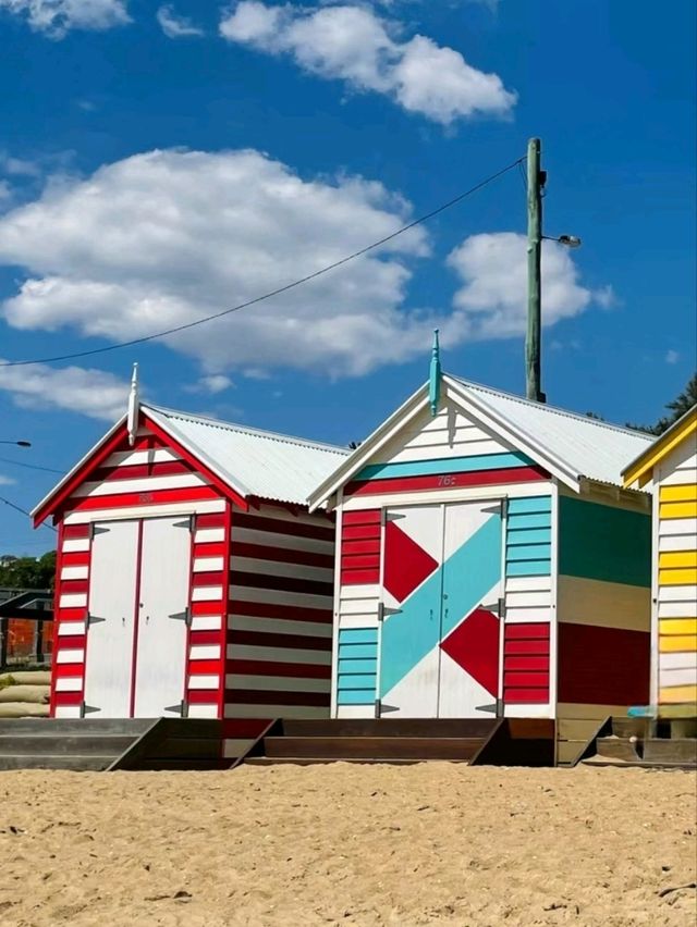 The Brighton Bathing Boxes in Melbourne