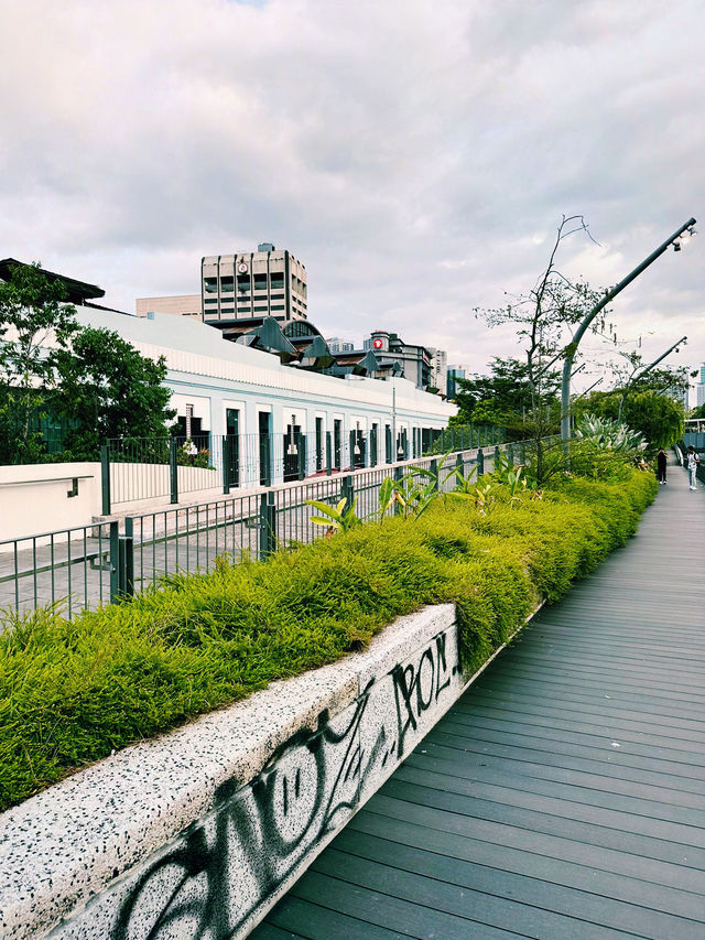 Evening Stroll by the Riverside Near Central Market