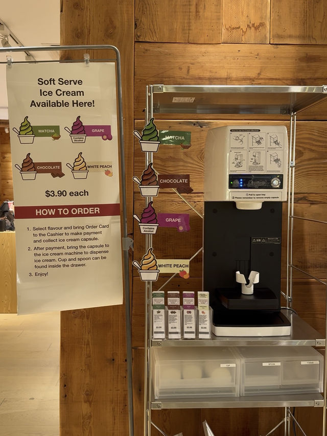 A Fun Treat at MUJI: Customizing Our Soft Serve Ice Cream