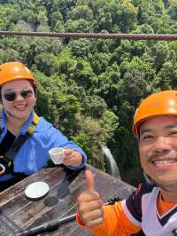 Zipline + Hanging Coffee at Tadfane Falls, Laos 