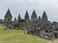Twilight Tales at Prambanan: A Cloudy Evening Among Ancient Stones