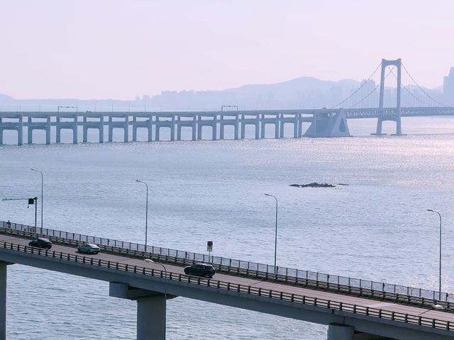 🌉 大連星海灣｜從海上看見城市的弧線 