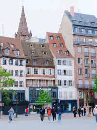 Beautiful city at the border between Germany and France
