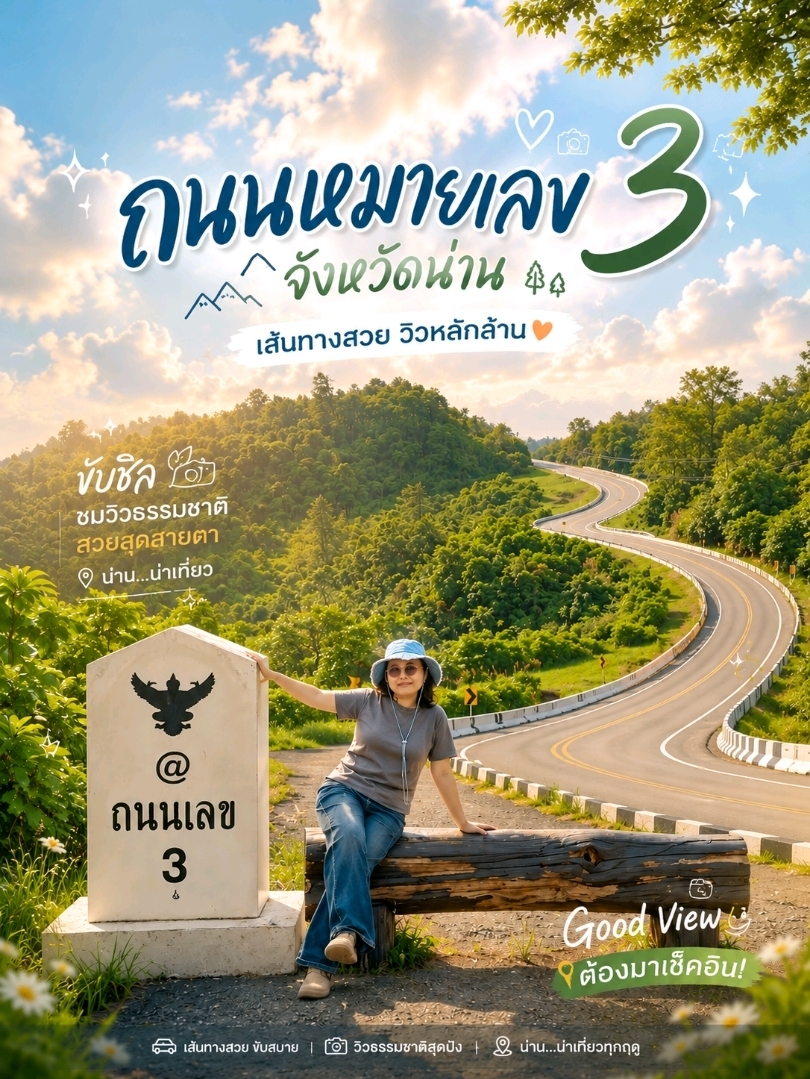 @ถนนเลข 3 ถนนที่มีเอกลักษณ์จนต้องลงเช็คอิน