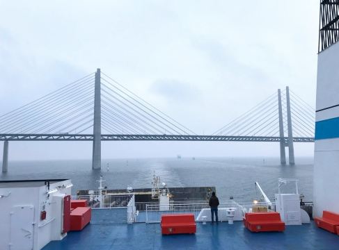 Sailing Between Sweden and Germany by Ferry