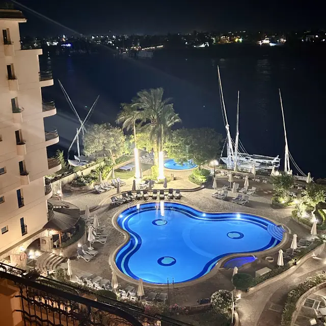 This hotel in Luxor, Egypt is great.
