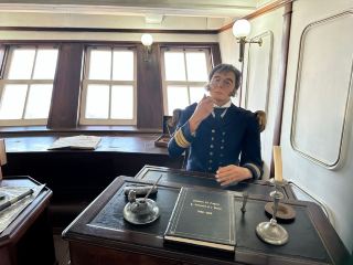 An old warship in Lisbon