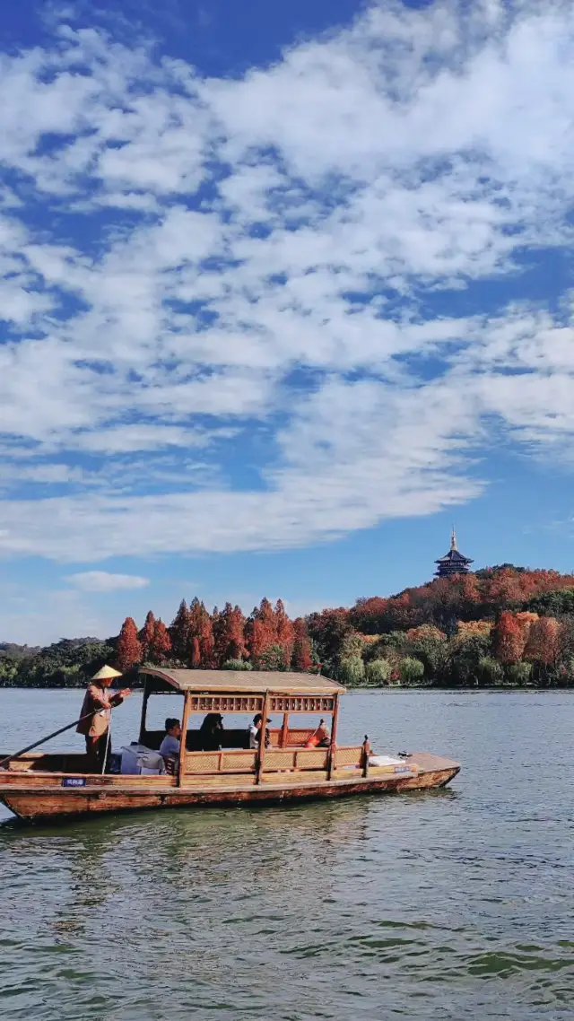 West Lake is a famous attraction in Hangzhou, China