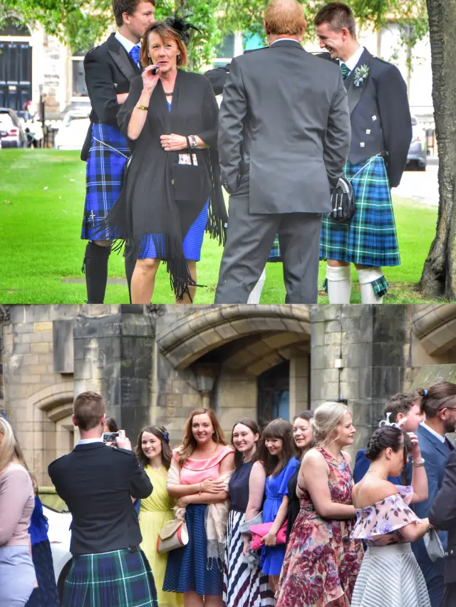 Touring the University of Glasgow, one of the four prestigious universities in the UK, you may also encounter a romantic wedding