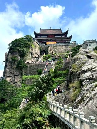 九華山天台我也登上了哈