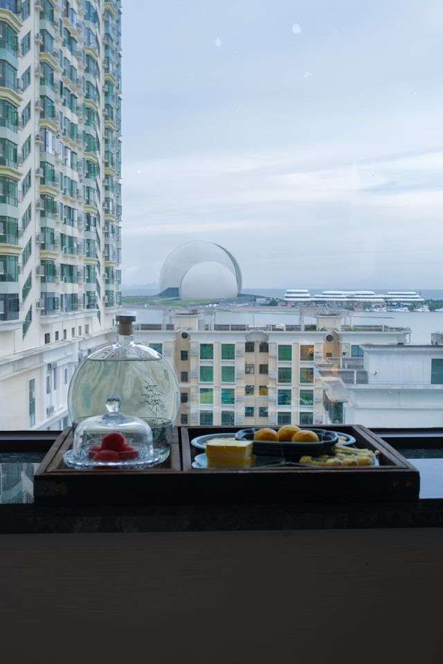 珠海海景躺住睇日月貝
