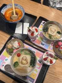 ✨澳門新濠影匯「瀛菊拉麵」｜Hello Kitty控暴動的可愛拉麵🍜🧸