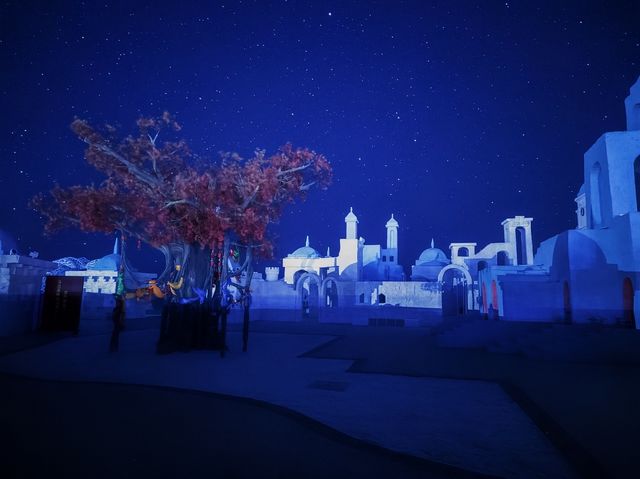 在茶卡鹽湖仰望星空