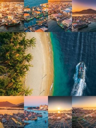 I photographed a small village on the sea | Hainan Lingshui Danjia Fishing Rafts