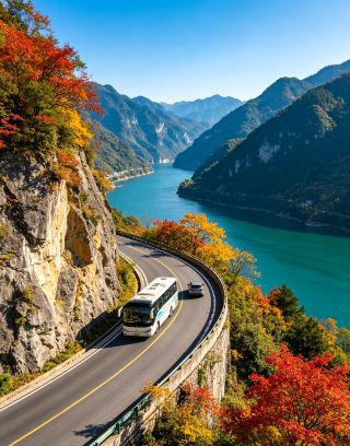峡江が紅に染まる季節、三峡の秋の山河との約束へ