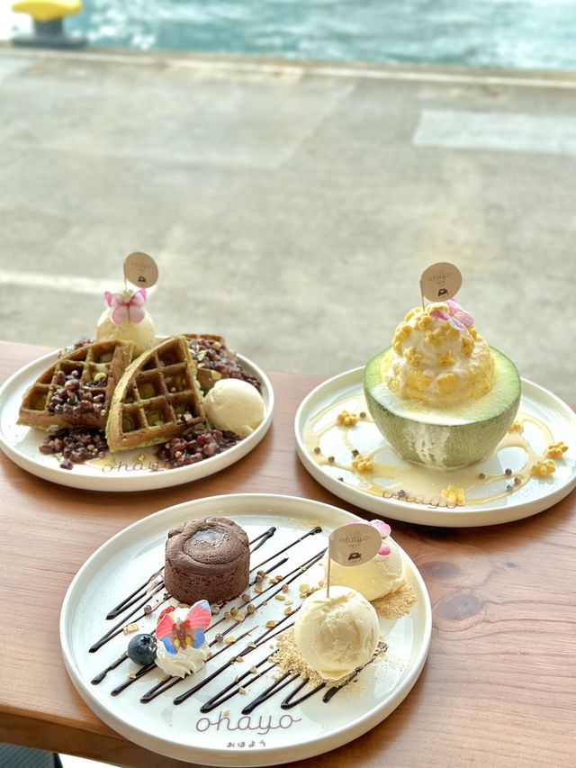 望住維港景色🥞邊食甜品