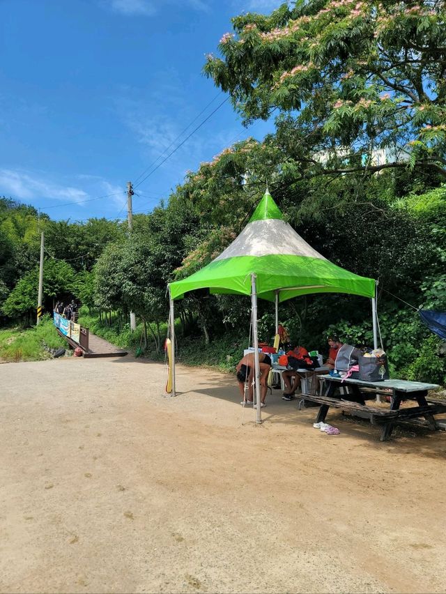 거제도 칠천도에서 유명한 옥계해수욕장🏖
