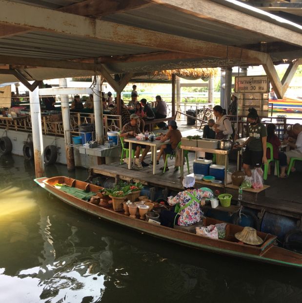 บรรยากาศตลาดน้ำตลิ่งชัน 🍡🍨⛵️